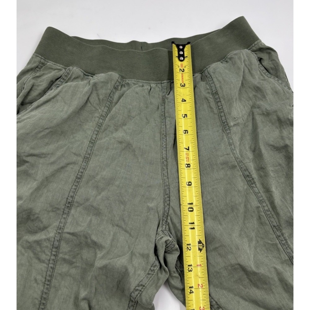 Faherty Women's M Tencel Linen Green Ankle Jogger - Picture 6 of 8
